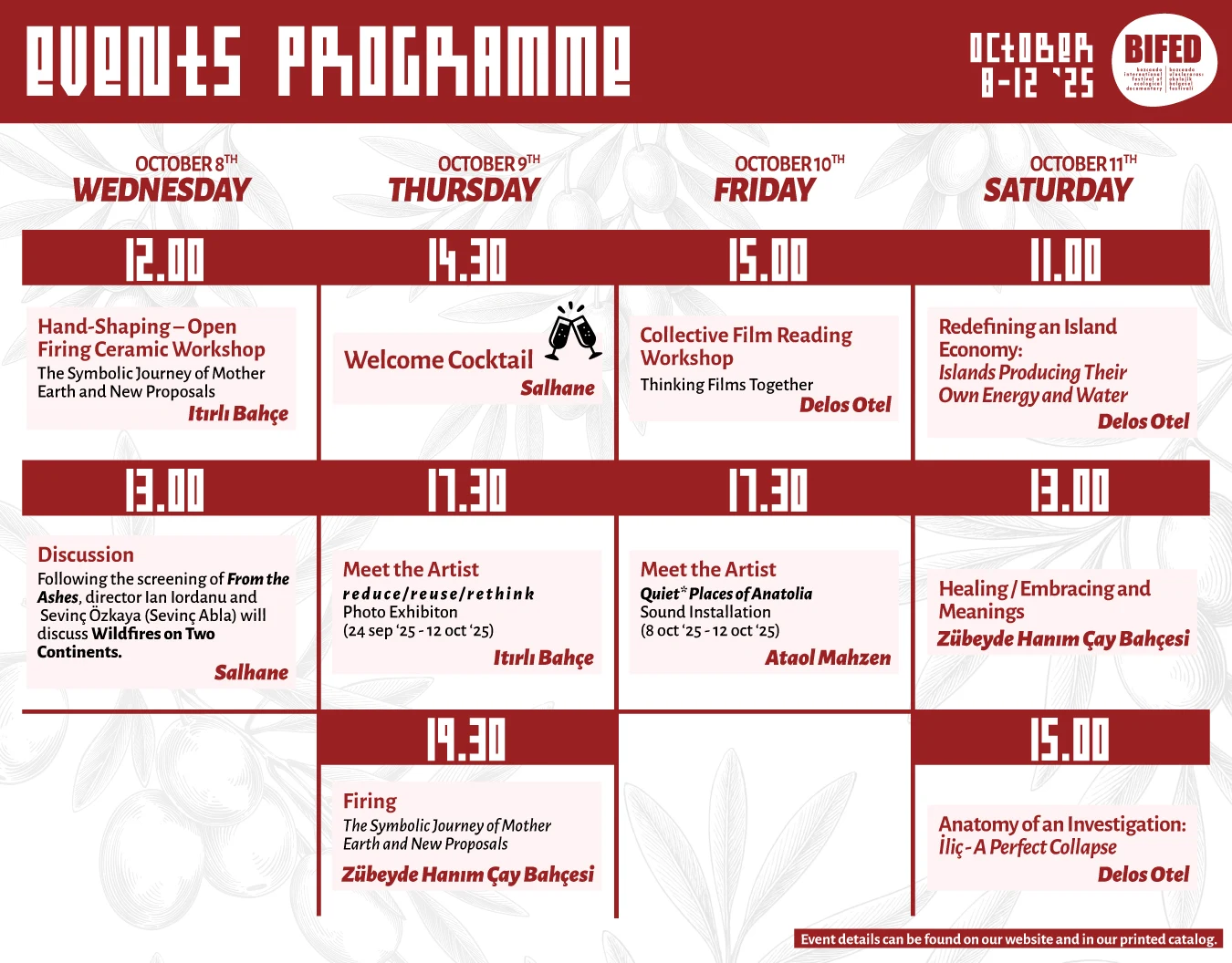 BIFED 2025 · Özgün etkinlik programı 2